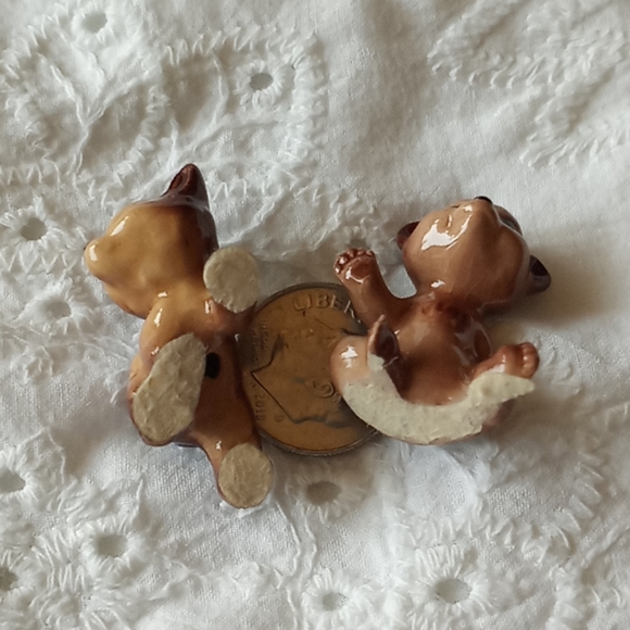 Vintage Hagen Renaker tiny porcelain bear cubs - Picture 4 of 6